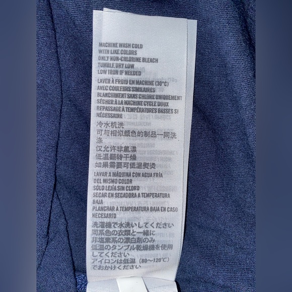 Women’s Hollister Navy Blue Ruffle Lace Open Back Tank Top - Size S - Picture 5 of 6